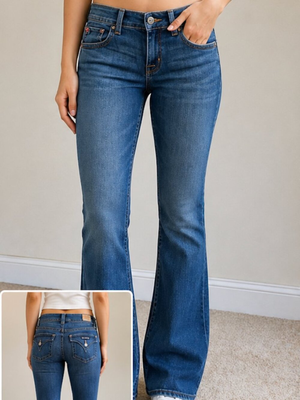 Hudson Midrise Signature Bootcut Jeans – Size 25